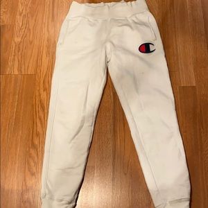 White Champion Sweats